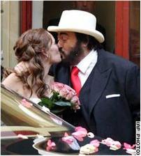 Luciano Pavarotti a Nicoletta Mantovani