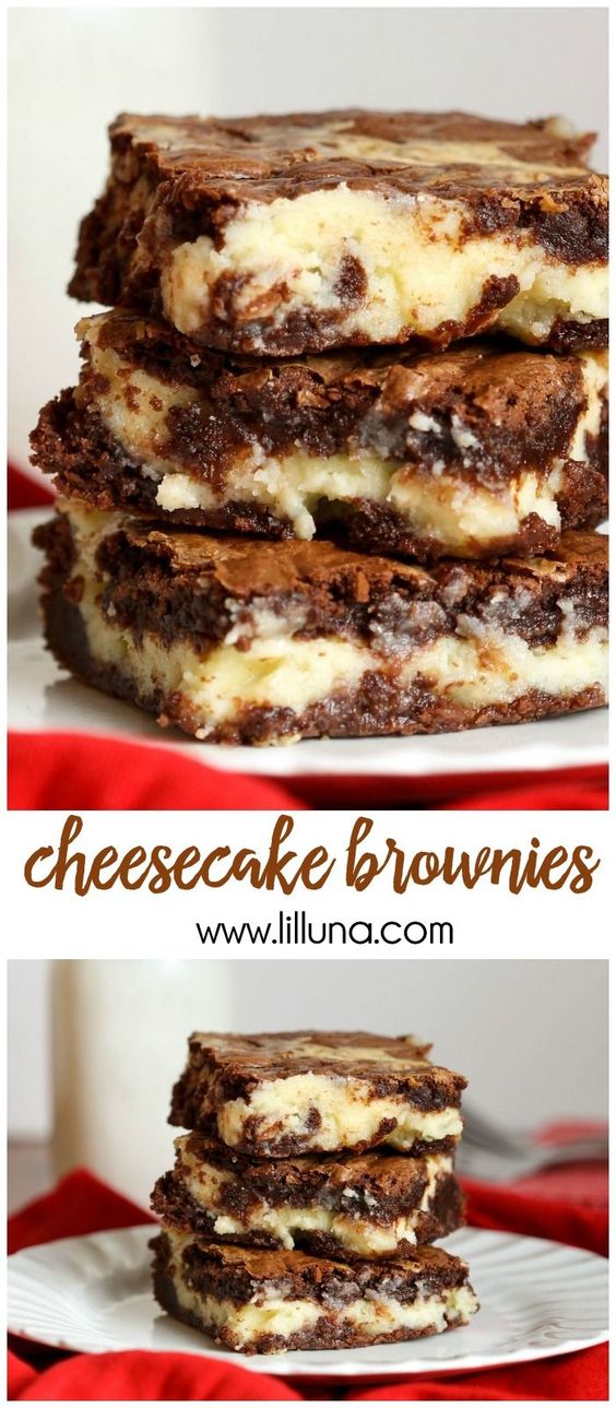 Americké koláčky - Cheesecake Brownies