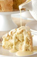 Irish Apple Cake with Custard Sauce