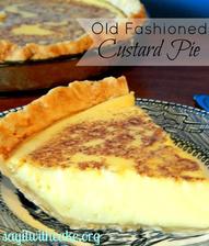 Old Fashioned Custard Pie
