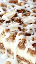 Toffee Almond Streusel Coffee Cake