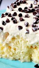 Cannoli Poke Cake