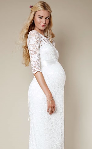 Těhotenské svatební šaty - Amelie