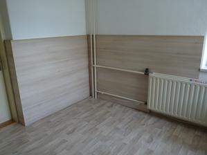 Ke kuchyňskému prostoru patří i budoucí jídelní koutek.