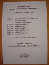 Možná by to nebylo tak špatné nějaký harmonogram vytvořit. Aby každý věděl co a kdy!
