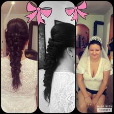 Dnešna skuška účesu 👰 ešte to nie je uplne TOP ale paači sa mi to ❤ ďakujem