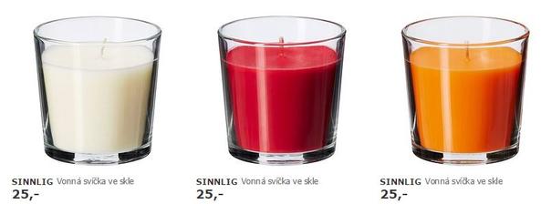 svíčky má smetanové a oranžové 10ks na sladký bar