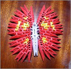 3D origami motýle, viac na : http://bujdosova.blog.sme.sk/c/321332/3D-origami-motyle.html