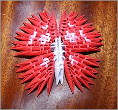 3D origami motýle, viac na : http://bujdosova.blog.sme.sk/c/321332/3D-origami-motyle.html