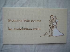 pozvánka na svatební hostinu