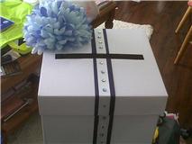 Top of our wedding post box