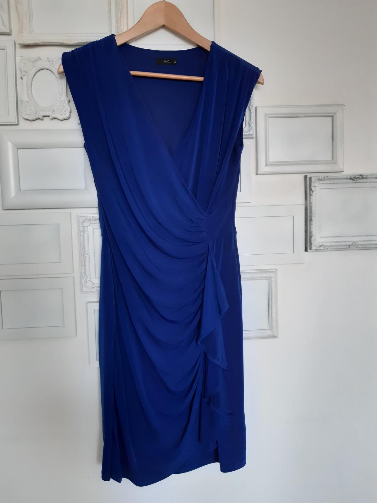 elegantní modré šaty - Obrázek č. 2