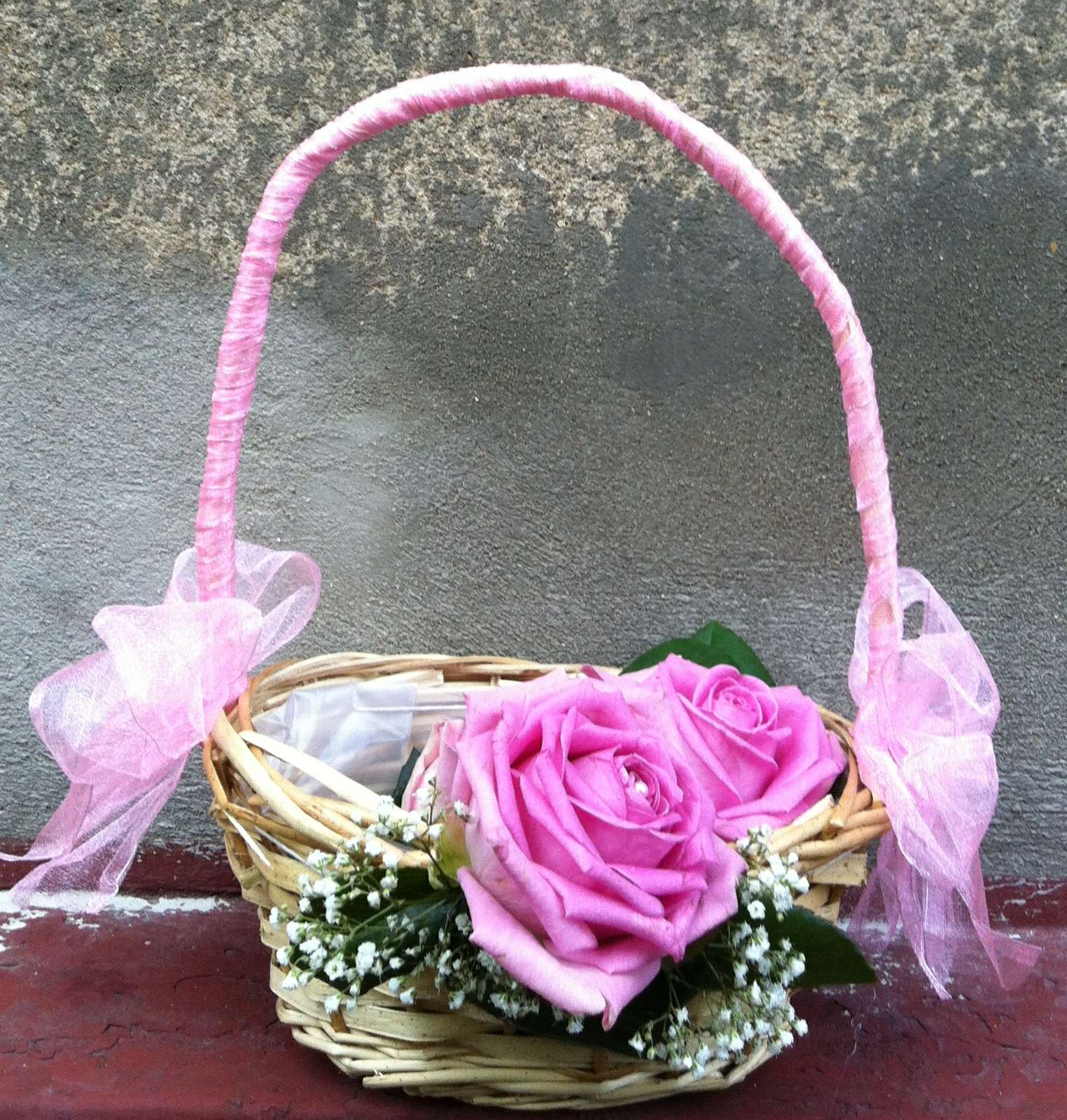 Košíček s živým květem - Obrázek č. 1