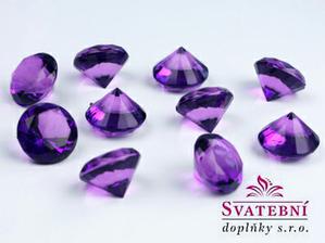 diamantky fialové