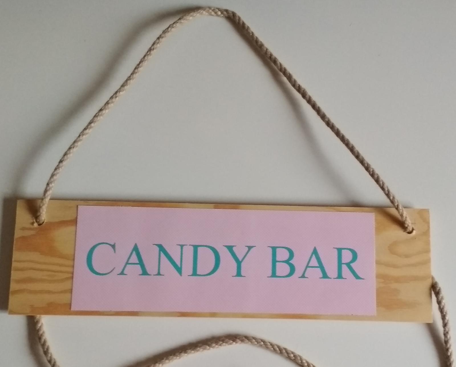 Cedule Candy bar - párty, svatba - Obrázek č. 2