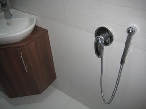 03/2014 - také bidetová sprška ve spodním WC. Použití ale plánuji na napouštění kýble s vodou k vytírání na spodním patře.