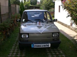 naša svadobná fiatka:-)
