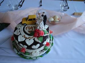hlavná svadobná torta