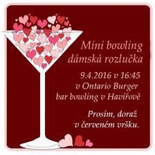 Pozvánka pro moje holky na mini bowling rozlučku :)