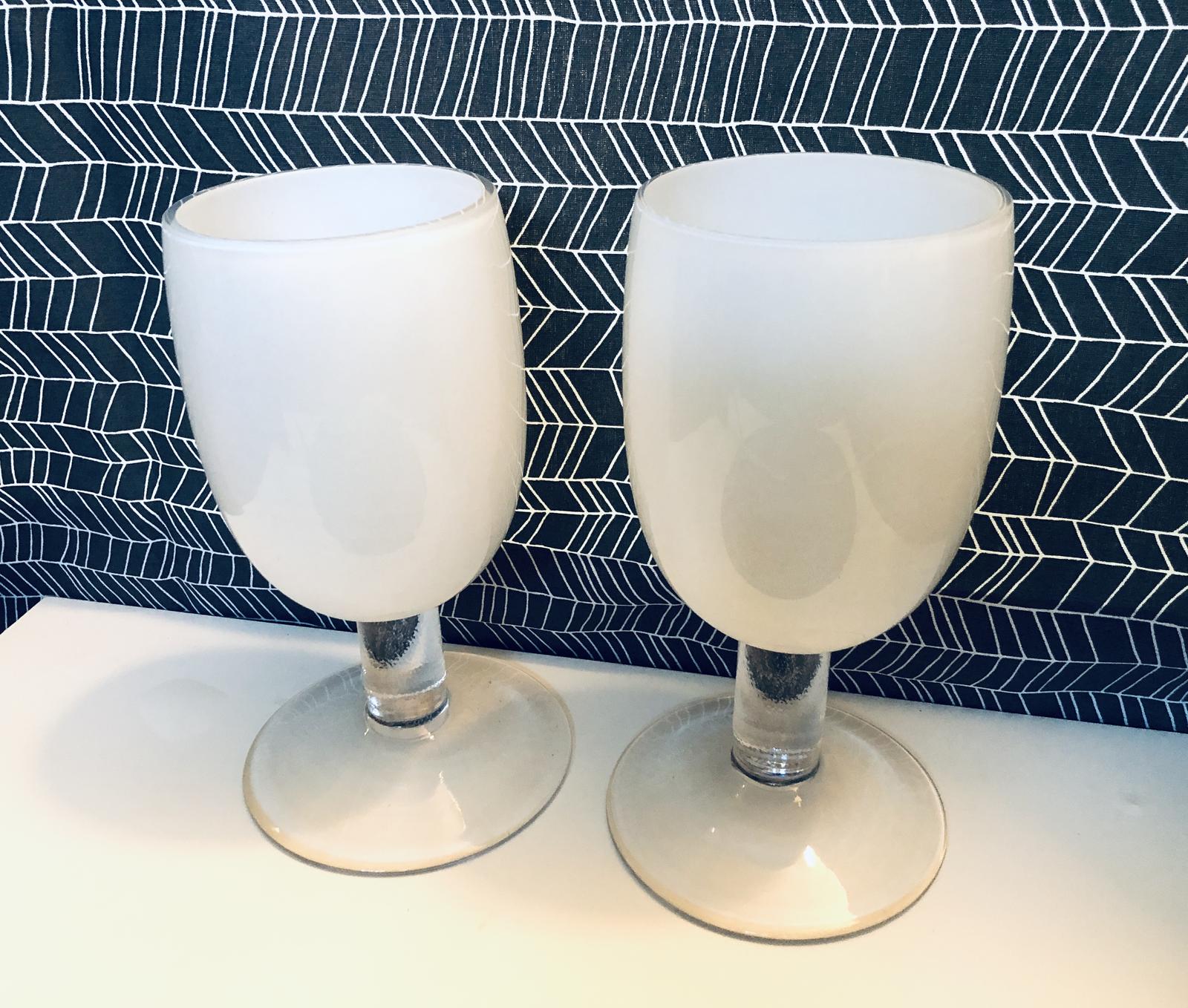 Velké sklenice, poháry, číše 2 ks - Obrázek č. 1