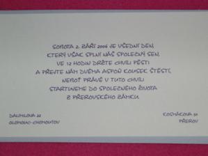 svatební oznámení
