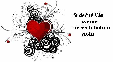 Pozvánka ke svatebnímu stolu