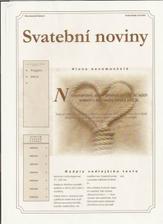 Titulní strana svatebních novin - ještě jsou ve "výrobě"