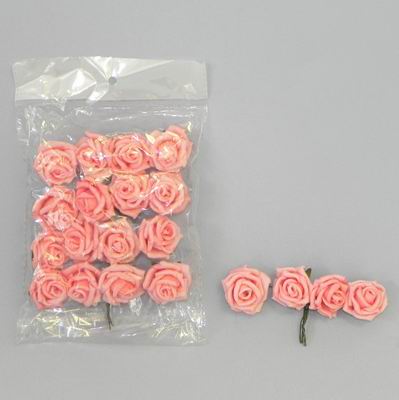 pěnové růžičky růžové, vel. 3 cm - Obrázek č. 1