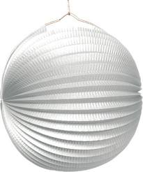 bílý lampion, průměr 32 cm - Obrázek č. 1