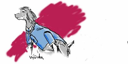 skica obleku pro Denýska