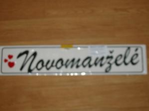 novomanželská spz