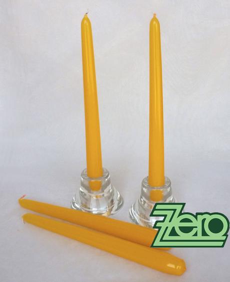 Svíčka dlouhá 24 cm - žlutá (lak) - Obrázek č. 1