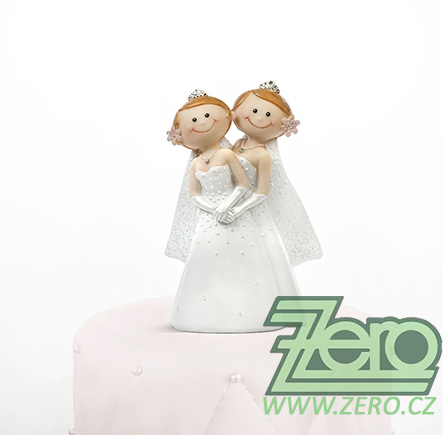 Figurka na dort "novomanželé" - lesbičky - Obrázek č. 1