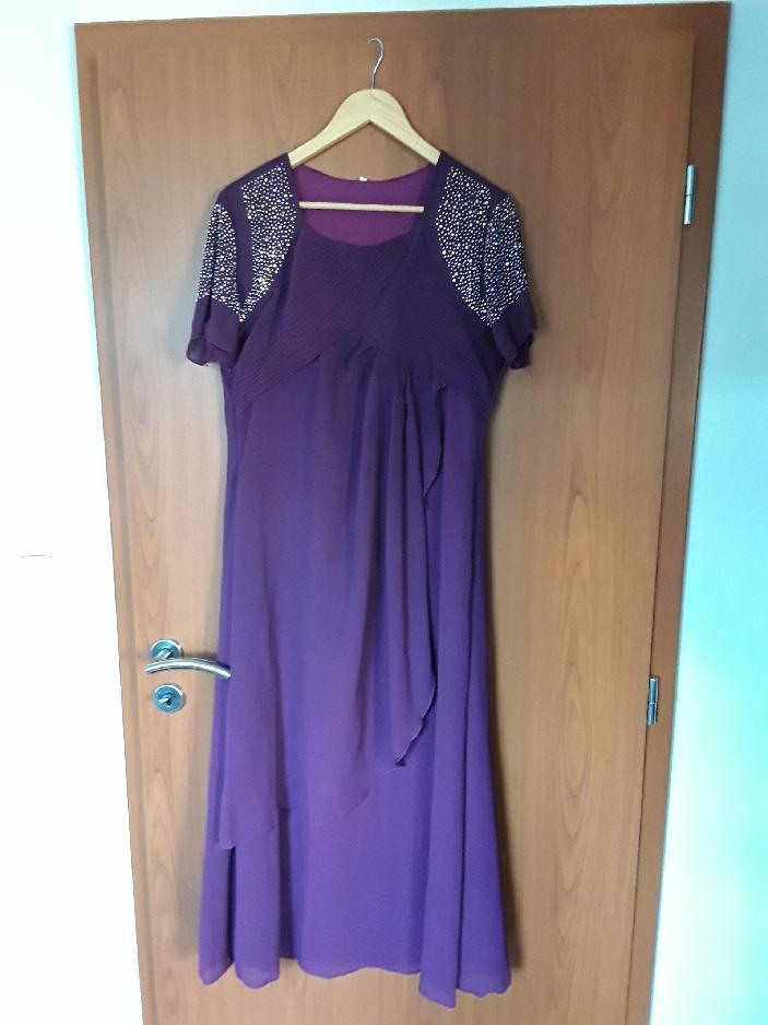 Společenské šaty tmavě fialové - Obrázek č. 1