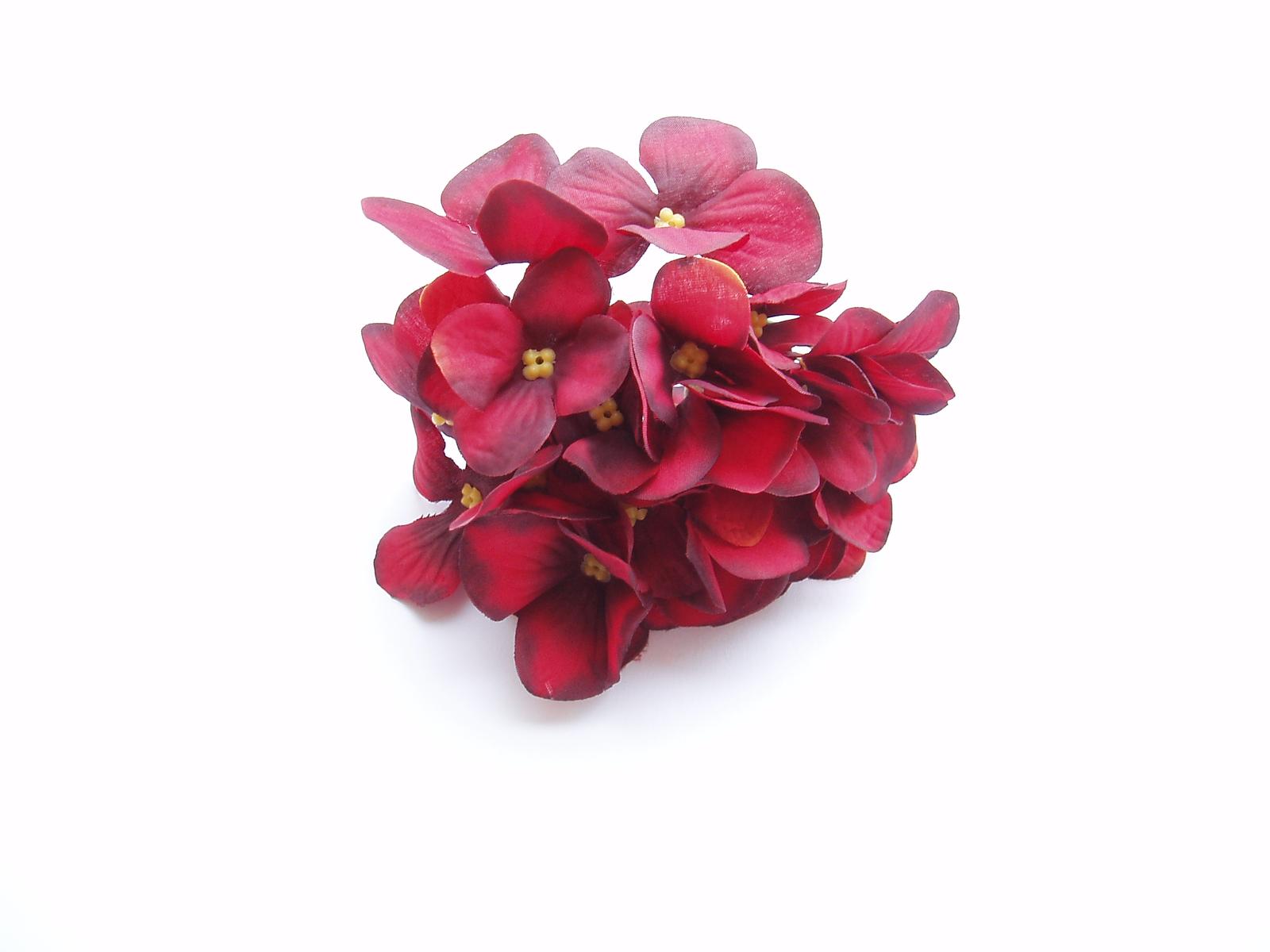 květ hortenzie-tmavě červený - Obrázek č. 3