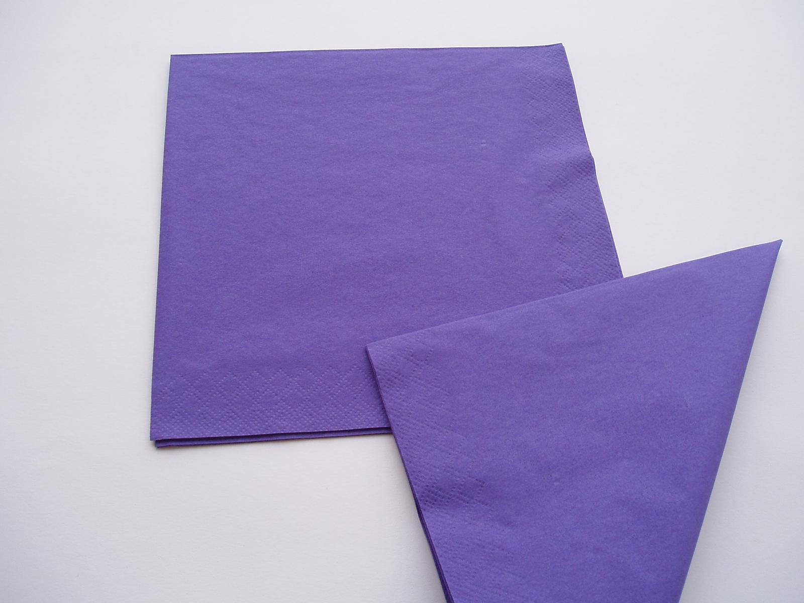 papírové ubrousky-fialové - Obrázek č. 1