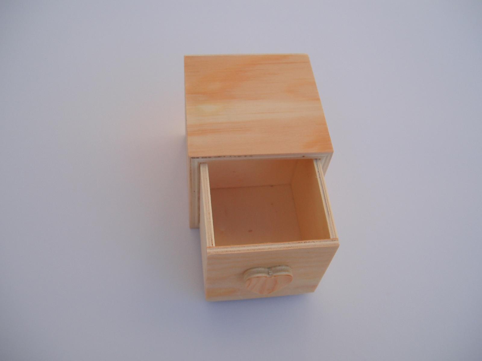 dřevěná krabička-šuplík - Obrázek č. 2
