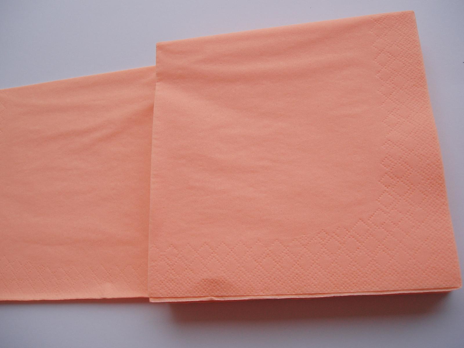 papírové ubrousky lososové - Obrázek č. 3