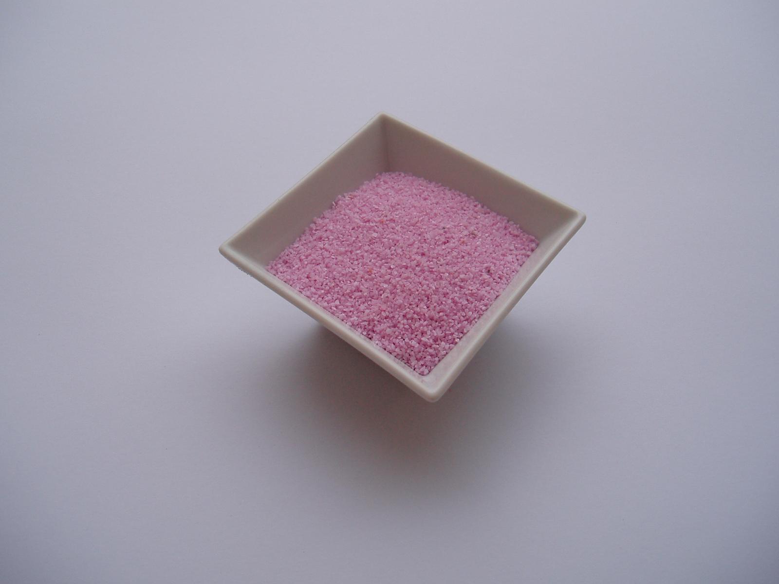 dekorační písek 1 kg-světle růžový - Obrázek č. 1