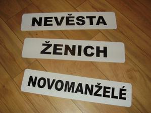 Naše SPZ na auta. :)