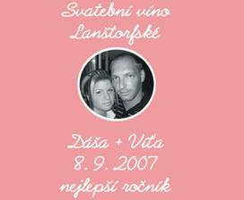 to jsou naše etikety na víno