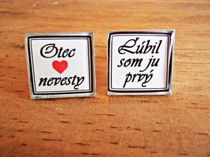 manžetové gombíky pre otcov :)
