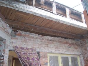 Stržený strop na verandě.