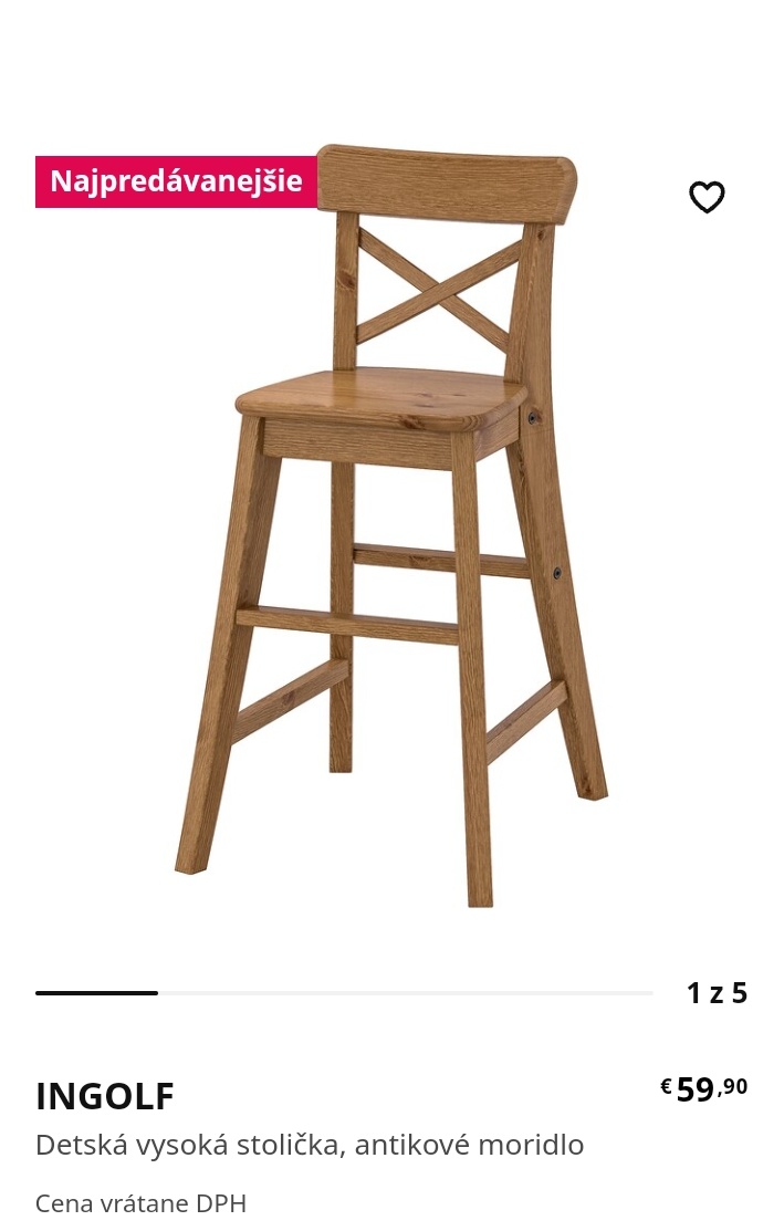 Detská stolička - Obrázok č. 1