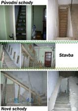 Stavba novych schodu (jsou opacne nez ty puvodni)