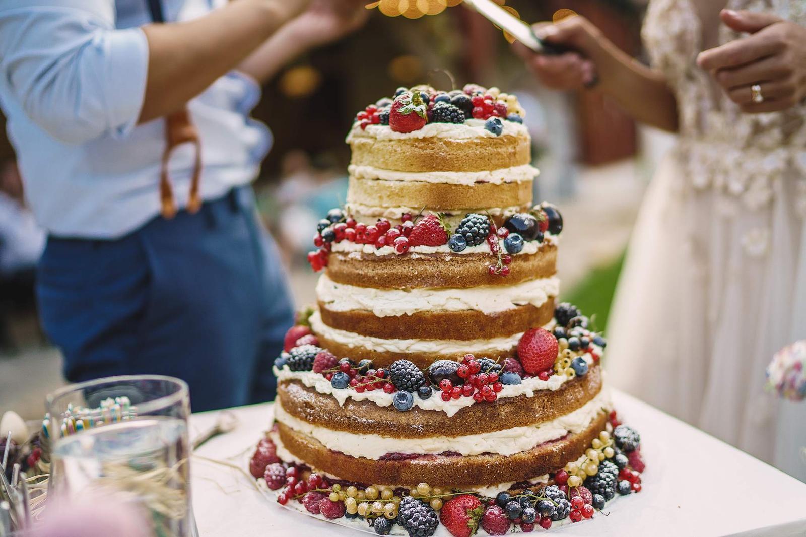 Svatební dort a sladký bar na svatbu 31.7.2018, Kristin 