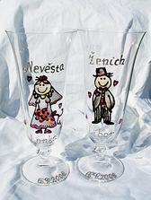 a naše úžasné skleničky... od Wacinky... dík moc :-)
