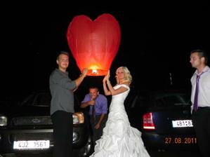pouštění lampionu