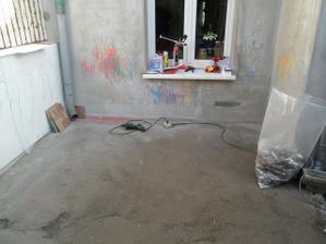 bordel uklizenej ať může vysychat beton