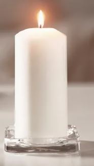 Bílá svíčka 16 ks - Obrázek č. 1